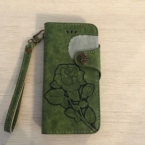 IPhone 6 case/Wallet/wristlet - vintage leather